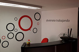 corte de vinil en oficinas